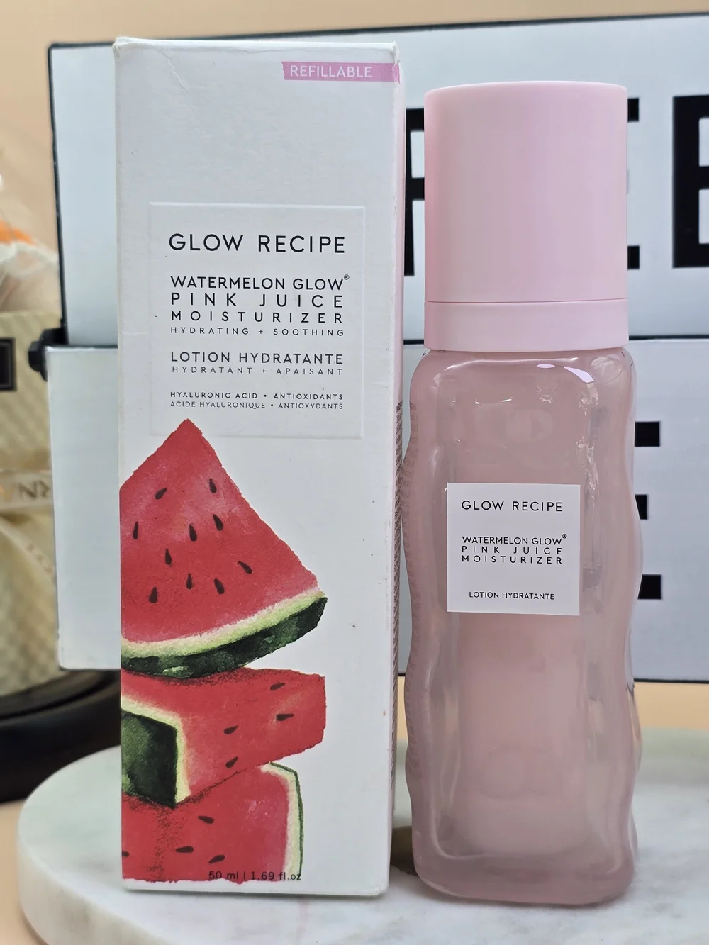 Glow Recipe Watermelon Glow Pink Juice Moisturizer — light pink